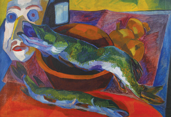 “Still Life (Pike and Mask)”, c. 1927-30